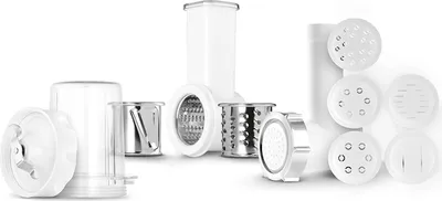 Image de SENCOR STX 7 Accessoires pour le robot culinaire STM 377x, la machine à râper, la machine à pâtes, le moulin à café, le moulin à herbes et à épices