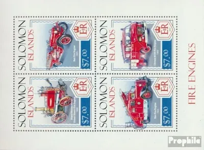 Produktbild von Briefmarken Salomoninseln 2014 Mi 2427-2430 Kleinbogen (kompl. Ausg.) postfrisch Feuerwehrfahrzeuge