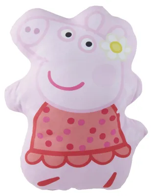 Peppa Pig Plüschkissen 37x26 cm rosa Dekokissen