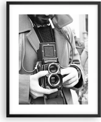 Produktbild von Gerahmtes Poster - Schwarzer Rahmen - Die Kamera Retro Vintage - 40x50 cm - Wand Bild - Wanddeko - Wandbilder - Kunstposter - Wandposter - Bilderrahmen - Bilder - Kunstdruck - P2BPA40x50-5009