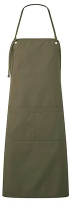 Image de Premier - Tablier à bavette « Artisan's Choice », toile LT2699 (taille unique) (olive)