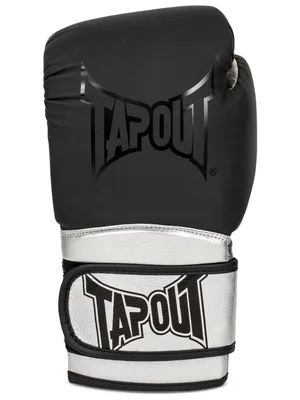 Obrázek produktu pro Boxerské rukavice ze syntetické kůže (1 pár) HOMBRE Black/Silver 14 oz Tapout