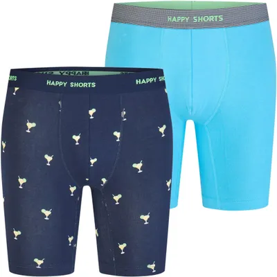 Produktbild von 2 Happy Shorts Jersey Trunk Lang Herren Boxershort Pant