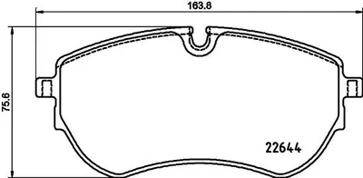 Produktbild von HELLA Bremsbeläge Satz Vorne Bremsklötze für VW Amarok Pickup (2HA, 2HB, S1B, S6B, S7A, S7B) 8DB 355 037-731