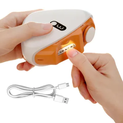 Produktbild von Juksun Elektrischer Nagelknipser, Elektrische Nagelfeile, Automatische Nägel, mit LED-Licht, USB , für Babys, Kinder, Erwachsene und Senioren