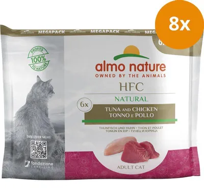 Zdjęcie produktu dla Almo Nature 5855, Dorosły, Każda rasa, Kurczak, Tuńczyk, 330 g, Brak sztucznych barwników