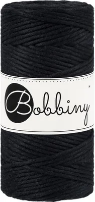 Zdjęcie produktu dla Bobbiny Macrame Cord 3 mm 100 m Black Sznurek