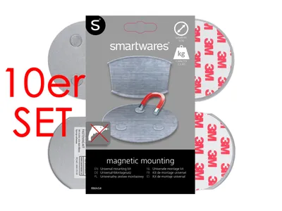 Produktbild von 10er SET Magnetbefestigungen, Magnetplatten für Rauchmelder Ø 7cm