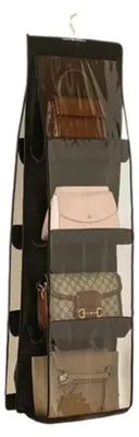 Produktbild von Handtaschen-Organizer 8 Fächer - Schrankorganizer - Platzsparend - Hängende Aufbewahrung - Organisierte Taschen - Zugänglich und effizient - Schrankorganizer
