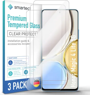 Produktbild von 3x Schutzglas Panzerfolie Klar für Honor Magic 4 Lite 5G Displayschutz Hartglas