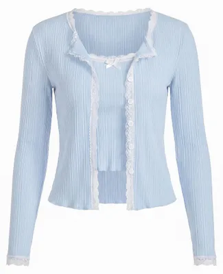 Immagine prodotto di BIANY, set da donna composto da due pezzi - blu, taglia XS