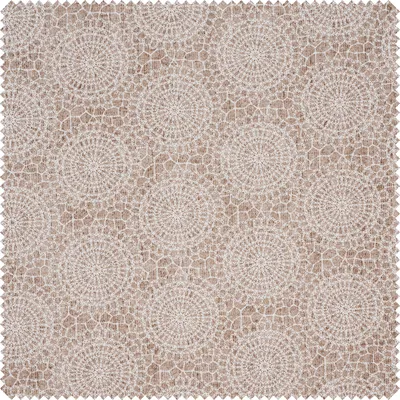Produktbild von Motiv-Stoff Leinenoptik "Mandala Kreise Spitze" 140 cm breit, Meterware