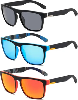 Image de Lunettes de soleil polarisées DKDDSSS hommes/femmes protection UV 3 paires