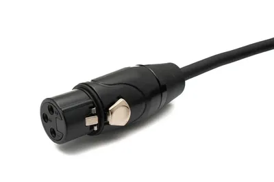 Produktbild von SYSTEM-S Audio Kabel 10 m 6.35 mm Klinke Stecker zu XLR 3 Pin Buchse Adapter in Schwarz