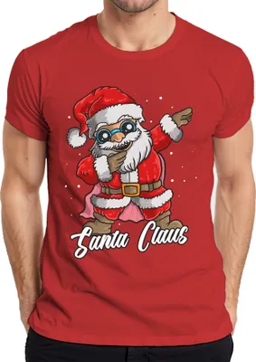 Produktbild von Dabbing Santa Claus - Weihnachten Weihnachtsgeschenk Christmas Herren T-Shirt, Rot, L