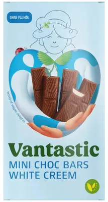 Produktbild von Vantastic Mini-Chocbars White Creem 10x100 g