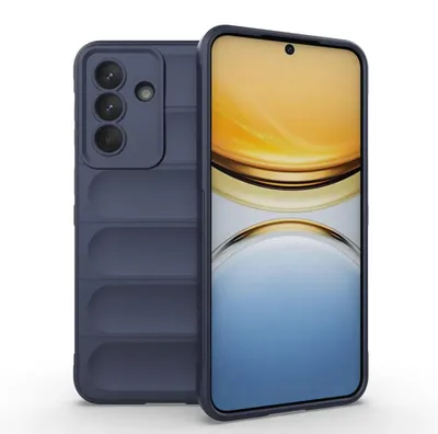 Productafbeelding van MobyDefend Hoesje - Geschikt voor Samsung Galaxy A57  -  TPU Gripcase - Blauw