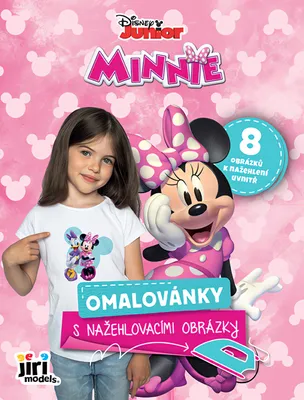 Image de Page de coloriage avec des images thermocollantes de Minnie