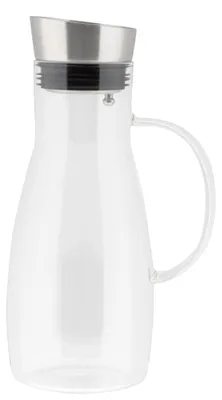 Immagine prodotto di Caraffa d'acqua da 1,2 litri con manico e beccuccio, caraffa in vetro, caraffa per succhi