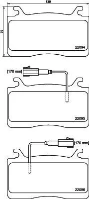 Produktbild von HELLA Bremsbeläge Satz Vorne Bremsklötze für ALFA ROMEO GIULIA (952) 8DB 355 039-301