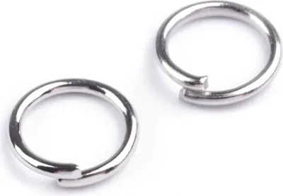 Produktbild von Verbindungsringe, Biegeringe, Binderinge, 6mm, silber 10g (ca. 170 Stück)