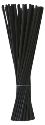 50 Rattan-Duftstäbe für Aroma-Diffuser, schwarz