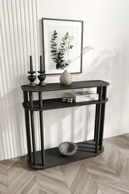 Obrázok produktu pre Skye Decor, kvalitná komoda v čiernej farbe, rozmer 90 x 84 x 30 cm | 100% MDF, s robustnými nohami | Moderný dizajn pre štýlové spálne a obývacie izby.