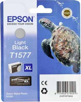 Immagine prodotto di Epson T1577 - 25,9 ml - Nero - Originale - Blister - Cartuccia d'inchiostro