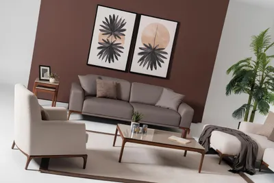 Zdjęcie produktu dla zestaw sofa kanapa stolik kawowy stolik boczny 5 szt.