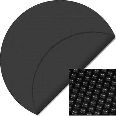 Produktbild von Wiltec Pool Solarfolie Ø 5 m, schwarz, Poolheizung aus 140 µ starkem PE Film, Poolabdeckung Poolplane Solarplane rund