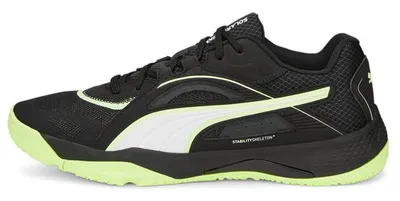 Produktbild von PUMA SolarSTRIKE II Hallenschuhe Uni puma black/puma white/fizzy light 43