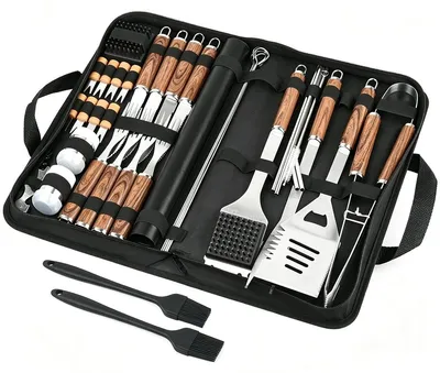 Image de Omgoods - Ensemble d'outils de barbecue professionnels - Kit de 38 pièces pour grillades
