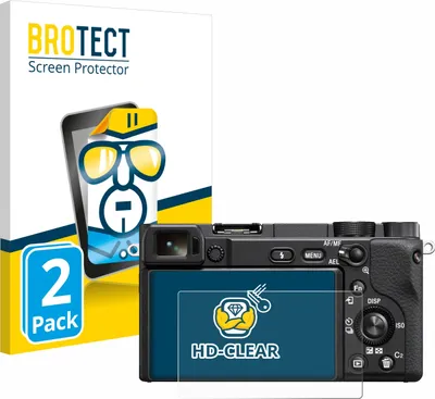 Produktbild von 2x Für Sony Alpha 6100 / 6100A Schutzfolie BROTECT Displayschutz Display Schutz Folie Klar Transparent