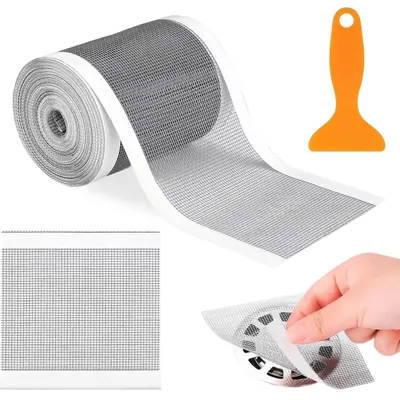 Produktbild von Haarfangsieb Abflusssieb Haarsieb - Zuschneidbar 10 cm x 10 m - Selbstklebend - Für Bad und Küche