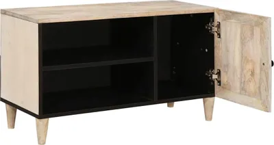 Immagine prodotto di vidaXL Mobile TV con scaffale Bianco 80 x 33 x 46 cm Materiale ligneo