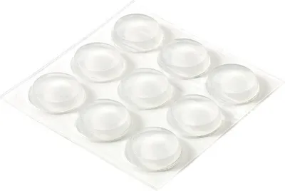 Produktbild von Anschlagpuffer selbstklebend transparent Ø 19x4,5 mm 9 Stück