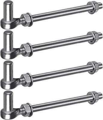 Zdjęcie produktu dla Zawias do bram – M12x10'' – 4 sztuki – solidny i trwały