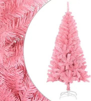 Zdjęcie produktu dla Maison Exclusive – Sztuczna choinka z podstawką, różowa, 150 cm, PVC