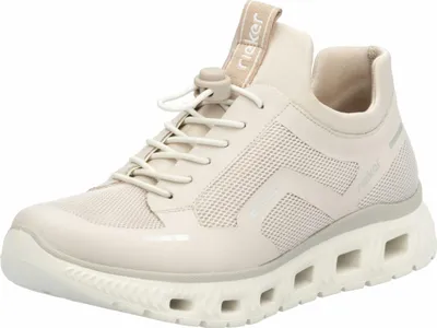 Produktbild von Rieker Damen Sneaker | Sportlicher Halbschuh mit Luftpolster | Weite G  M6064, Größe:40 EU, Farbe:Beige