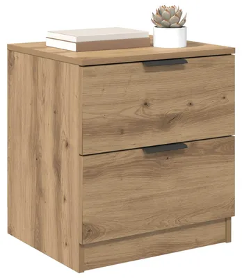 Produktbild von vidaXL Nachttisch 2 pcs Artisan-Eiche 45 x 39 x 50 cm Holzwerkstoff