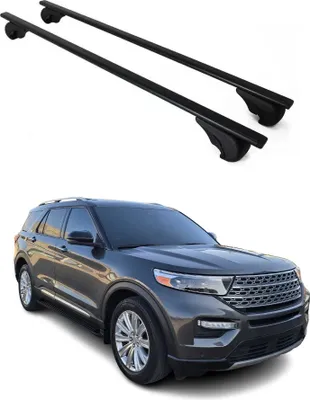 Image de Barres de toit Transversales pour Ford Explorer 2020-2024 Fer Noir