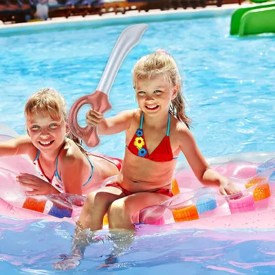 Produktbild von Aufblasbare Piratensäbel - 4 Stück - aufblasbares Piratenthema-Party - Geburtstag - Schwimmbad - Cosplay - Fest - Kostümzubehör - Bühnenzubehör - Wasserspielzeug