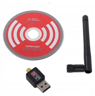 Zdjęcie produktu dla Verk 06194 Adapter Wi-Fi z odłączaną anteną USB 300 Mbps