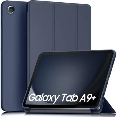 Image de Coque pour Samsung Galaxy Tab A9 Plus / A9+ (11 Pouces) Protection Slim avec Fonction Support - Bleu Marine