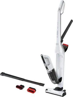 Produktbild von Bosch BCH3K255, 2-in-1-Stabstaubsauger, Beutellos, Schwarz, Weiß, 0,4 l, Trocken, Filterung