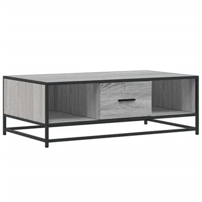 Produktbild von vidaXL Couchtisch Grau Sonoma 100x57x35 cm Holzwerkstoff und Metall