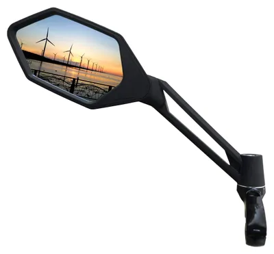 Productafbeelding van Fietsspiegel e-bike - Links en rechts - Voor stuur 21 tot 26 mm - Zwart