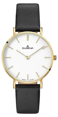 Produktbild von Dugena 4460746 Damen-Armbanduhr, Edelstahl-Gehäuse, Leder-Armband