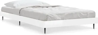 Produktbild von vidaXL Bettgestell Hochglanz-Weiß 90x200 cm Holzwerkstoff