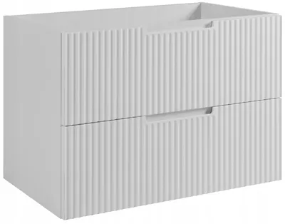 Obrázek produktu pro RODAN | Koupelnová Skříňka 80 cm Bílá - MDF - Skříňka do Koupelny - Koupelnová Skříňka pod Umyvadlo